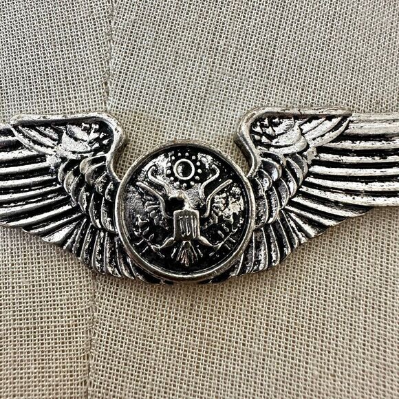 Gypsy Soule Winged Eagle Statement Necklace โ WWII Inspired - Picture 3 of 9